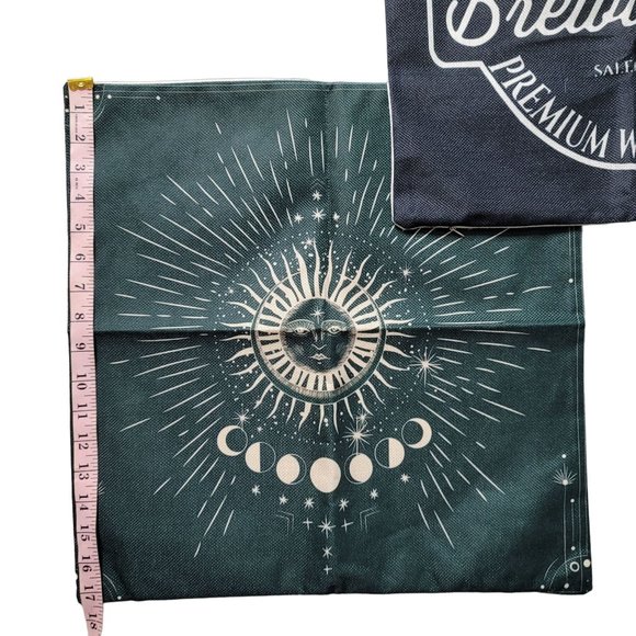3 pillow covers. Sanderson sisters brewing company, celestial sun moon halloween - Picture 2 of 4